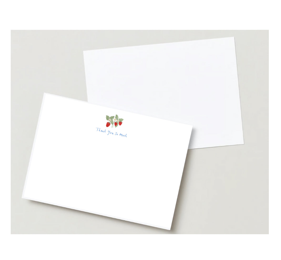 Strawberry Notecards (blue)