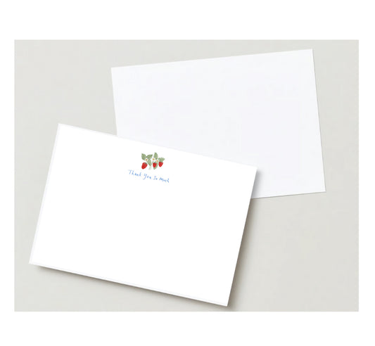 Strawberry Notecards (blue)