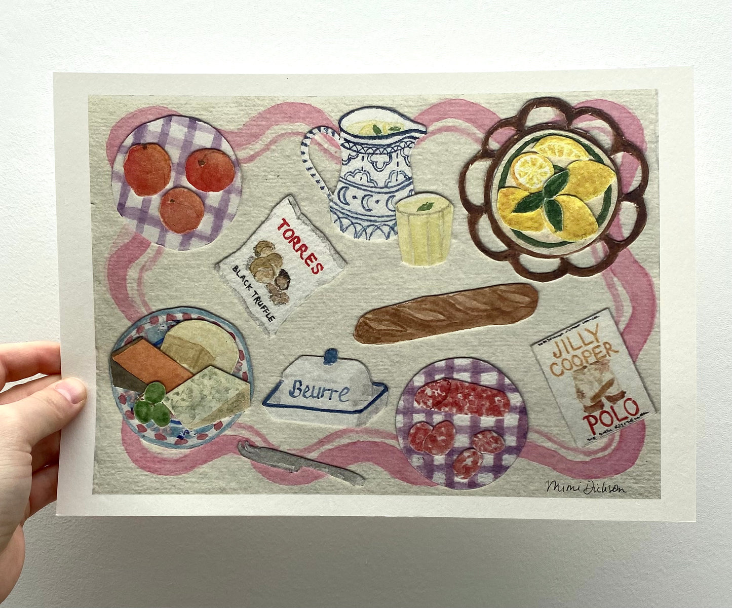 Large Summer Lunch Print (A4)