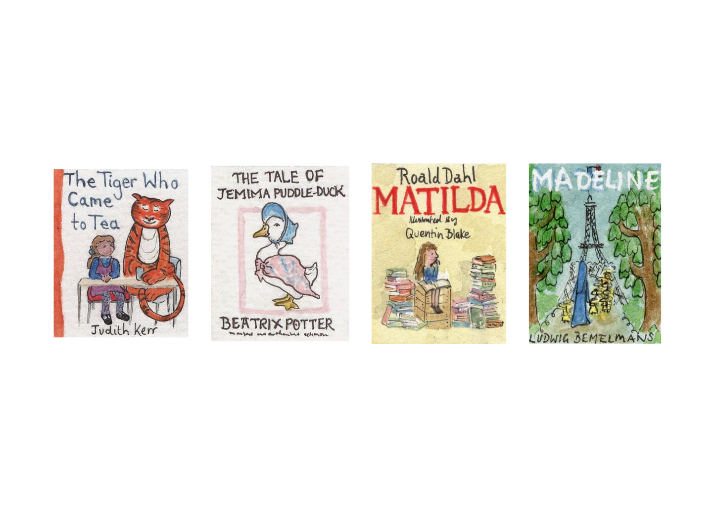 A5 Little Library, Signed Print