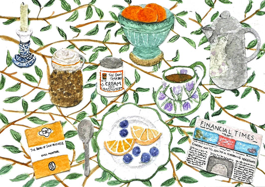 William Morris' Breakfast, Greetings Card