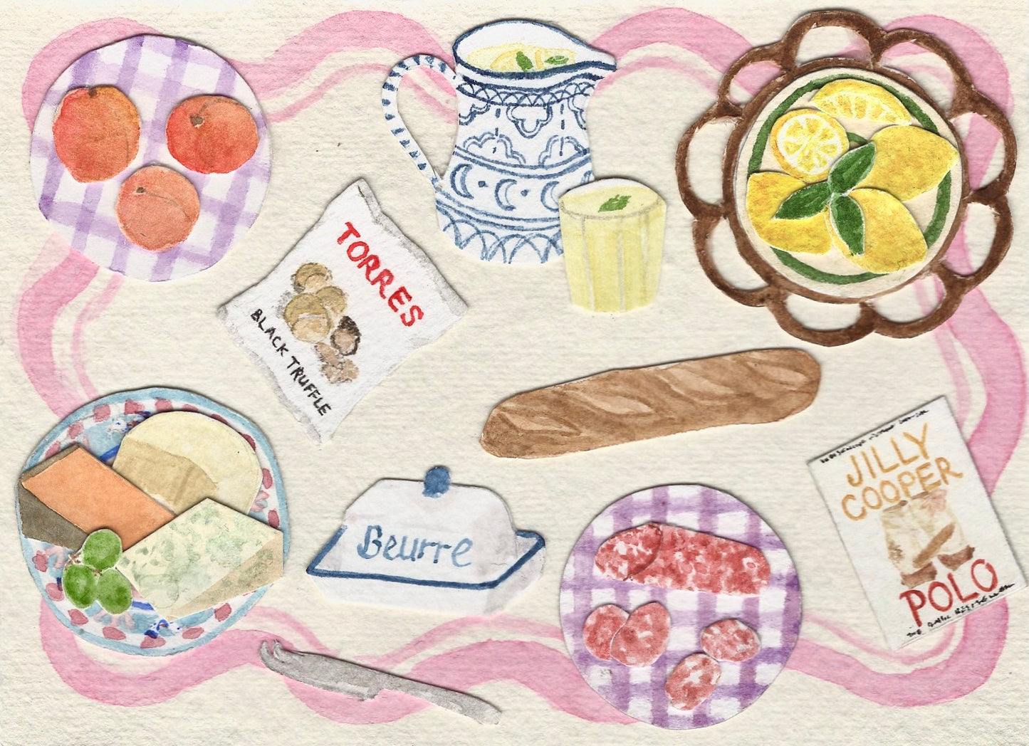 Summer lunch, Greetings Card