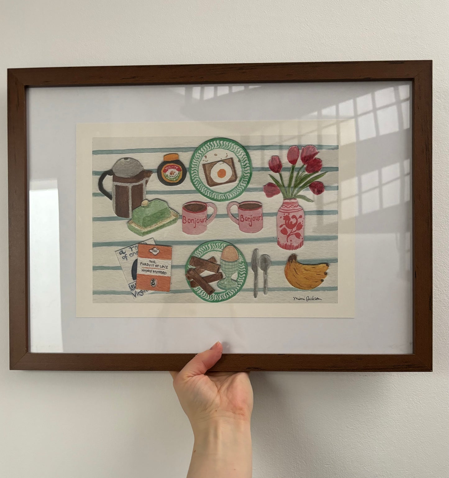 Framed Large Vaisselle Breakfast Print