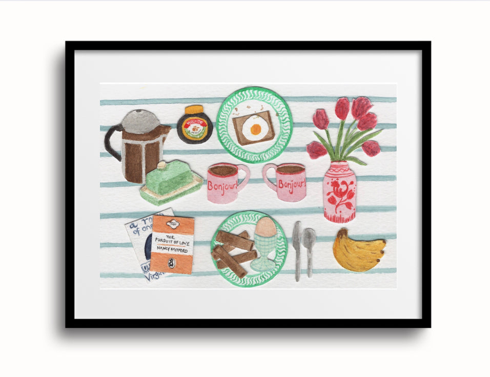 Large Vaisselle Breakfast Print (A4)